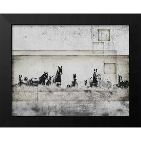 Wild Horses of the Great Basin 08 Black Modern Wood Framed Art Print by LightBoxJournal