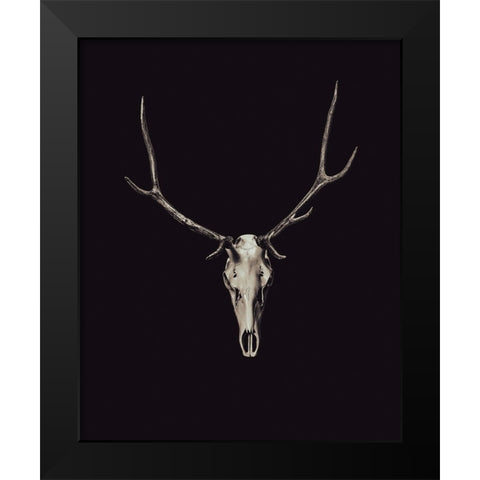 The Rustic Antler 03 Black Modern Wood Framed Art Print by LightBoxJournal