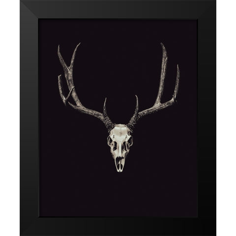 The Rustic Antler 04 Black Modern Wood Framed Art Print by LightBoxJournal
