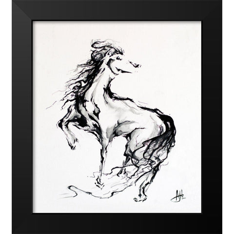 Pride Black Modern Wood Framed Art Print by Allante, Marc