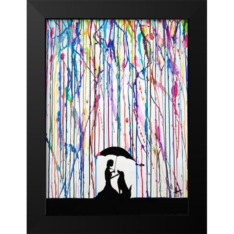 Sempre Black Modern Wood Framed Art Print by Allante, Marc