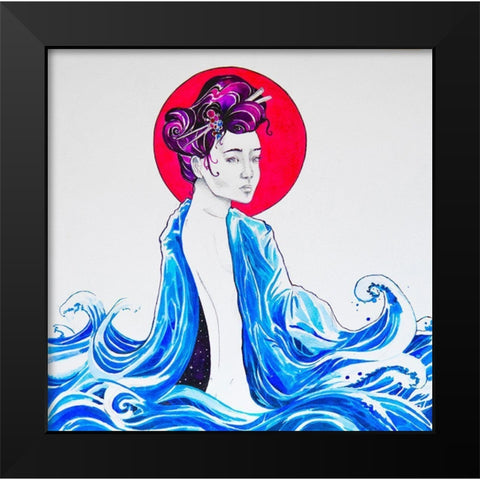 Yume Black Modern Wood Framed Art Print by Allante, Marc