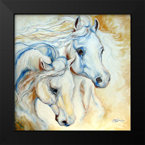 Arabian Eccense Black Modern Wood Framed Art Print by Baldwin, Marcia