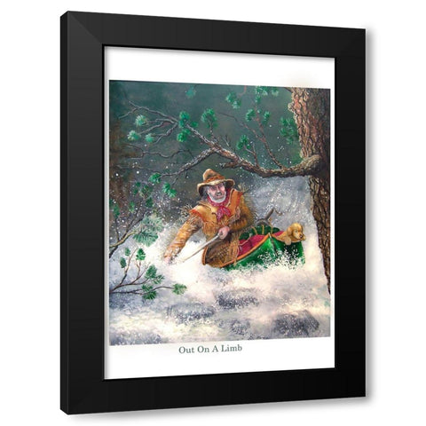 Canue 13-19 Readyweb Black Modern Wood Framed Art Print by Murray Henderson Fine Art