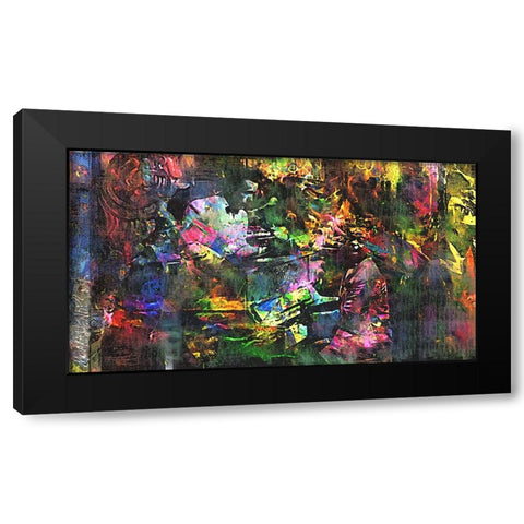 Play It Again Samprint Black Modern Wood Framed Art Print by Murray Henderson Fine Art