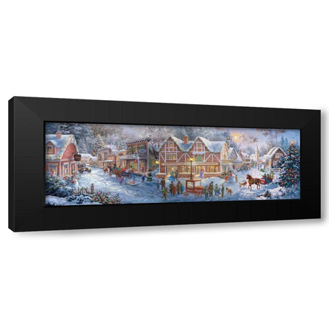Getting Ready for Christmas Black Modern Wood Framed Art Print with Double Matting by Boehme, Nicky