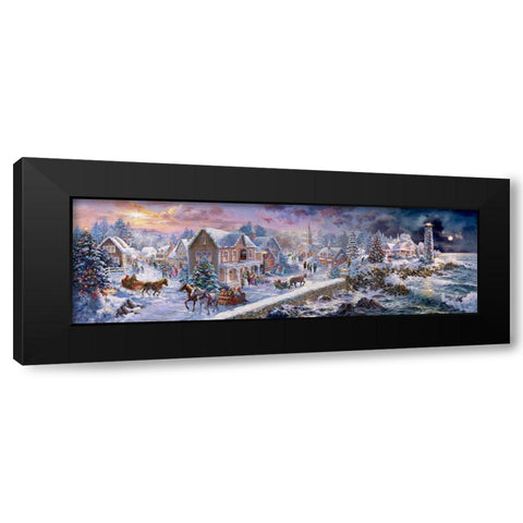 Holiday at Seaside Black Modern Wood Framed Art Print with Double Matting by Boehme, Nicky