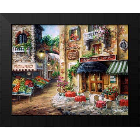 Buon Appetito Black Modern Wood Framed Art Print by Boehme, Nicky