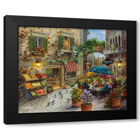 Contentment Black Modern Wood Framed Art Print by Boehme, Nicky