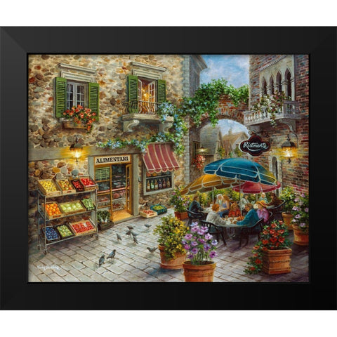 Contentment Black Modern Wood Framed Art Print by Boehme, Nicky