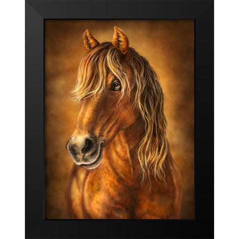 Gold Black Modern Wood Framed Art Print by LaMontagne, Patrick