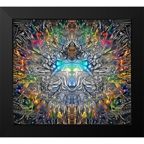 Fifth Sun Black Modern Wood Framed Art Print by Gavidia, Pedro