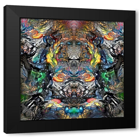 Huitzilopochtli Black Modern Wood Framed Art Print by Gavidia, Pedro