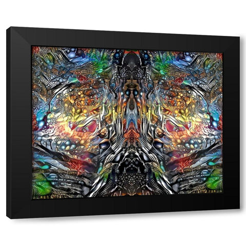 The Color of Wisdom Black Modern Wood Framed Art Print with Double Matting by Gavidia, Pedro