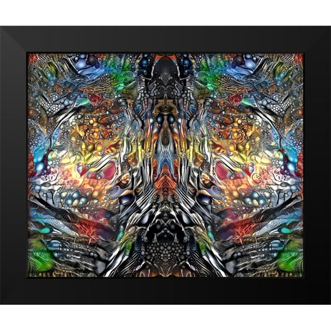 The Color of Wisdom Black Modern Wood Framed Art Print by Gavidia, Pedro
