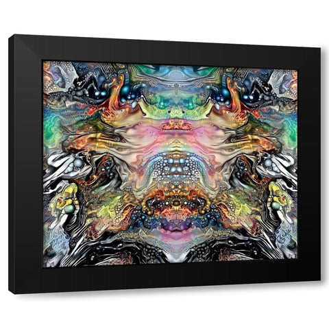 The Minotaurs Lament Black Modern Wood Framed Art Print by Gavidia, Pedro