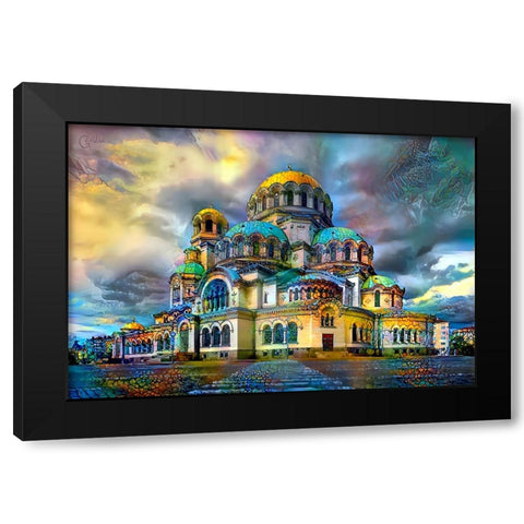 Bulgaria Sofia Alexander Nevsky Cathedral Black Modern Wood Framed Art Print with Double Matting by Gavidia, Pedro