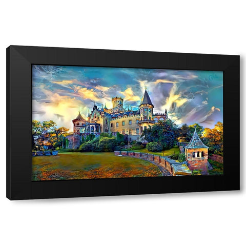 Germany Lower Saxony Marienburg Castle Black Modern Wood Framed Art Print by Gavidia, Pedro
