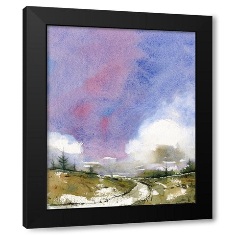 Red Sky Black Modern Wood Framed Art Print by Randy Noble Fine Art