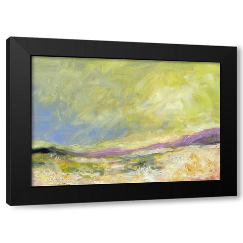 Golden Valley Black Modern Wood Framed Art Print with Double Matting by Randy Noble Fine Art