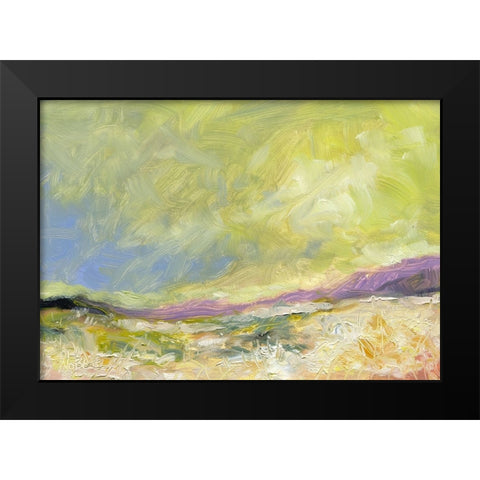 Golden Valley Black Modern Wood Framed Art Print by Randy Noble Fine Art
