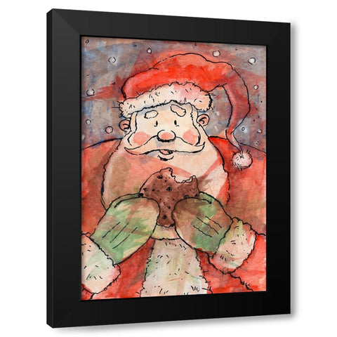 Cookie Break Black Modern Wood Framed Art Print by Randy Noble Fine Art