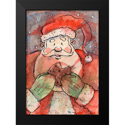 Cookie Break Black Modern Wood Framed Art Print by Randy Noble Fine Art