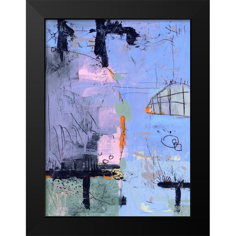 The Break Out Black Modern Wood Framed Art Print by Randy Noble Fine Art