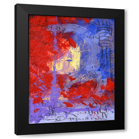 District Black Modern Wood Framed Art Print by Randy Noble Fine Art