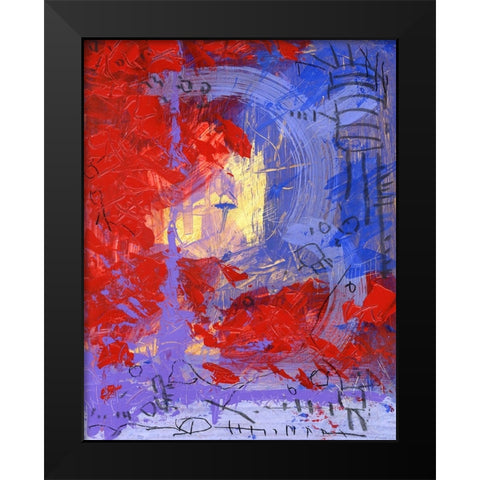 District Black Modern Wood Framed Art Print by Randy Noble Fine Art