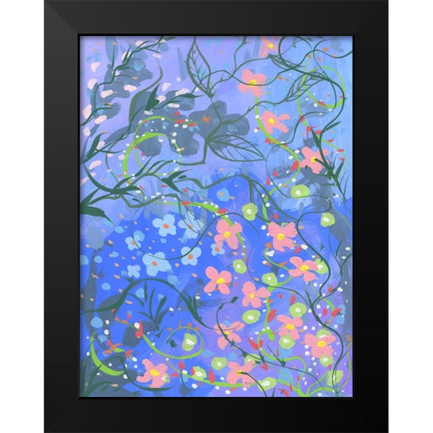 Unique Bloom Black Modern Wood Framed Art Print by Randy Noble Fine Art