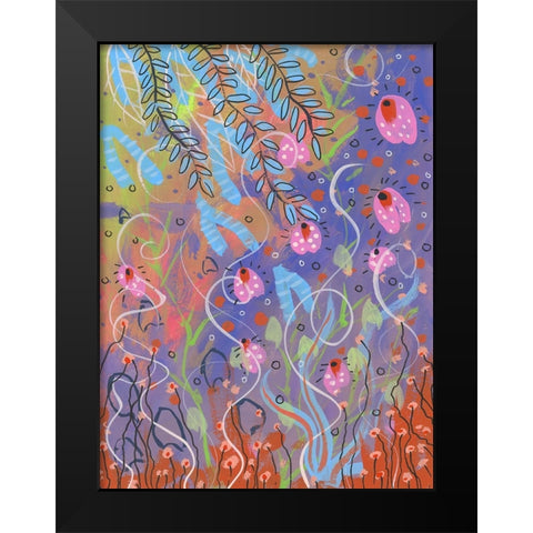 Spring Rise Black Modern Wood Framed Art Print by Randy Noble Fine Art