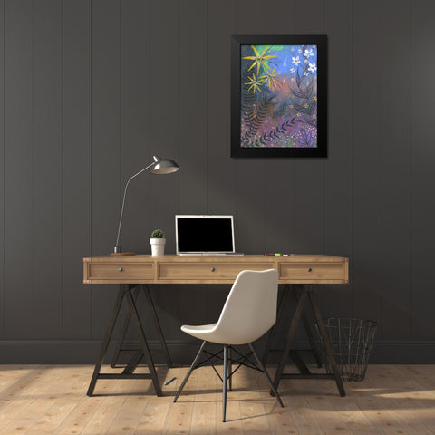 Power Garden Black Modern Wood Framed Art Print by Randy Noble Fine Art