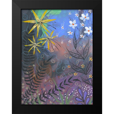 Power Garden Black Modern Wood Framed Art Print by Randy Noble Fine Art