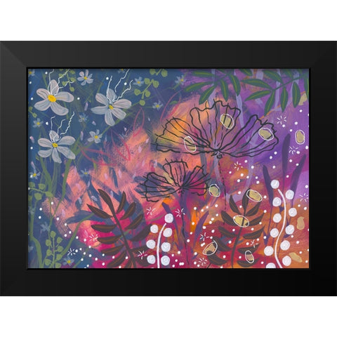 My Gardens Beauty Black Modern Wood Framed Art Print by Randy Noble Fine Art