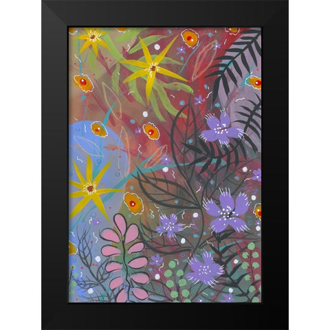 Erratic Beauty Black Modern Wood Framed Art Print by Randy Noble Fine Art