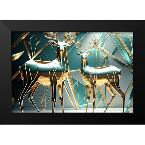 Metallic Majesty 6 Black Modern Wood Framed Art Print by Heere, Ray