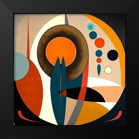 Mid Century Celebration Of All Cultures 17 Black Modern Wood Framed Art Print by Heere, Ray