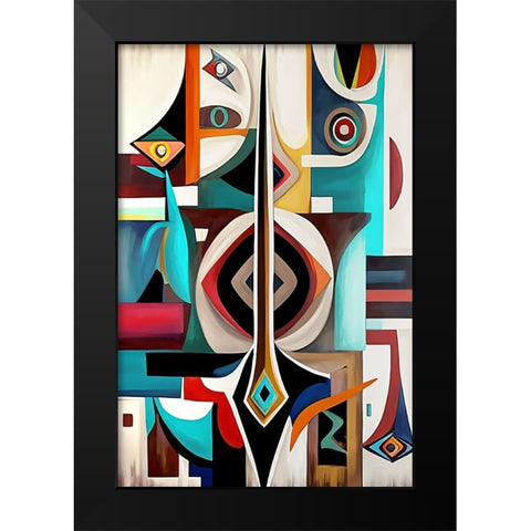 Mid Century Celebration Of All Cultures 25 Black Modern Wood Framed Art Print by Heere, Ray