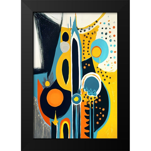 Mid Century Celebration Of All Cultures 26 Black Modern Wood Framed Art Print by Heere, Ray