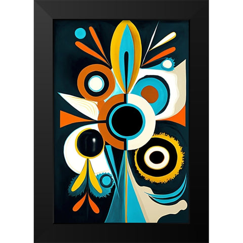 Mid Century Celebration Of All Cultures 31 Black Modern Wood Framed Art Print by Heere, Ray