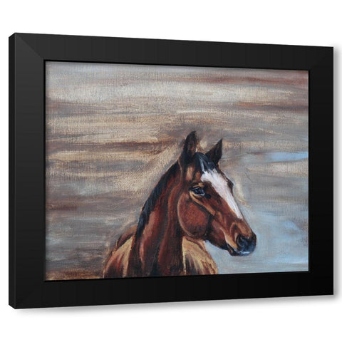 A Good Mare Black Modern Wood Framed Art Print with Double Matting by Gould, Renee