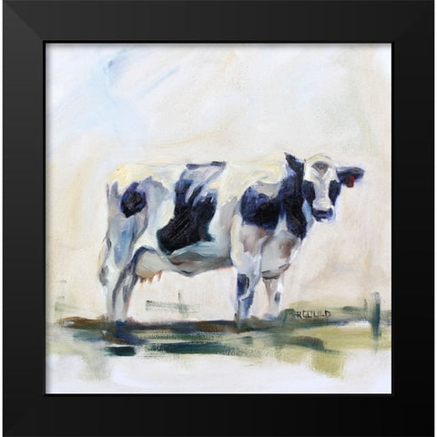 Dairyland Black Modern Wood Framed Art Print by Gould, Renee