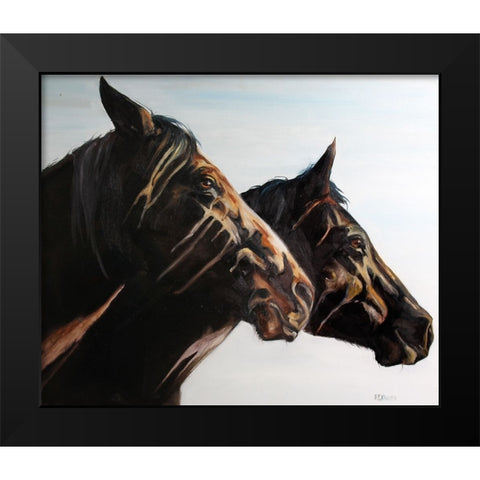 Empowered Black Modern Wood Framed Art Print by Gould, Renee