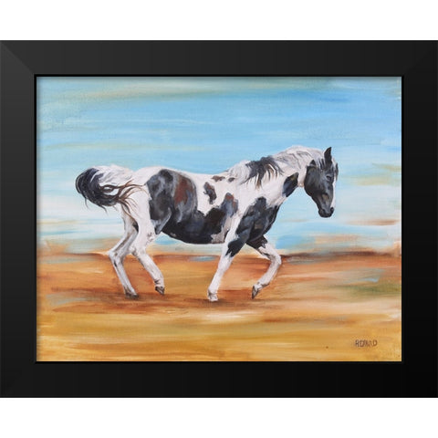 Feeling Fresh Black Modern Wood Framed Art Print by Gould, Renee