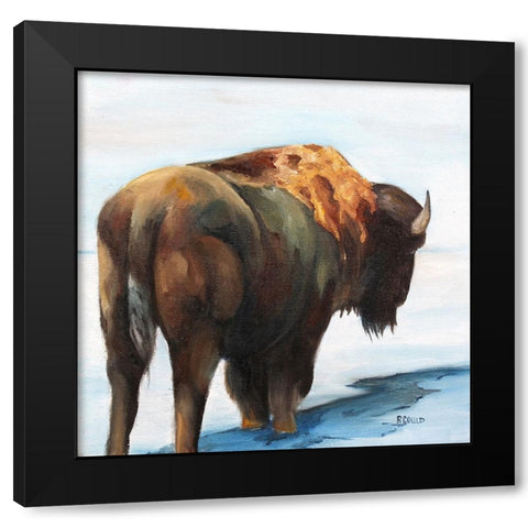 Headed East Black Modern Wood Framed Art Print with Double Matting by Gould, Renee