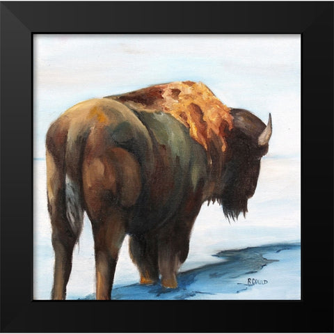 Headed East Black Modern Wood Framed Art Print by Gould, Renee