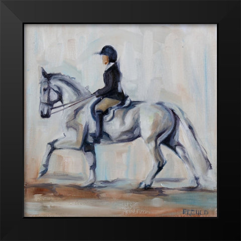 Hunter Grey Black Modern Wood Framed Art Print by Gould, Renee