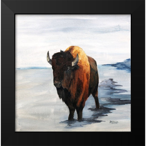 Iceman Black Modern Wood Framed Art Print by Gould, Renee