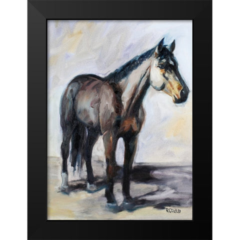 Lit Up Black Modern Wood Framed Art Print by Gould, Renee